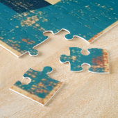 LOVE op de jaren '60 geïnspireerde graphics Legpuzzel (Zijkant)