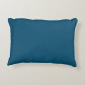 "Love" op Pretty Blue & White Accent Kussen (Achterkant)