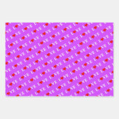 LOVE Oranje Lavender Green Inpakpapier Vel (Voorkant 2)