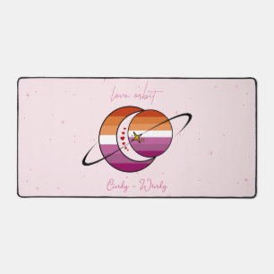 Love Orbit Universum Zon & Maan Zonsondergang Lesb Bureaumat