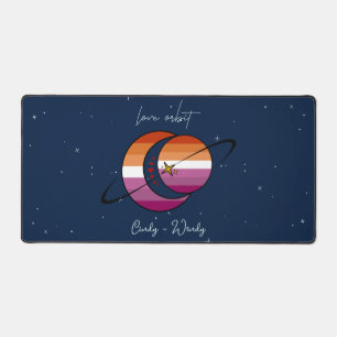 Love Orbit Universum Zon & Maan Zonsondergang Lesb Bureaumat