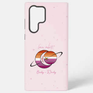 Love Orbit Universum Zon & Maan Zonsondergang Lesb Samsung Galaxy Hoesje