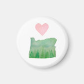 Love Oregon State Waterverf Magneet (Voorkant)