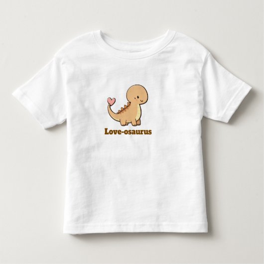 Love-osaurus – Cute Dinosaur Kinder Shirts (Voorkant)