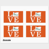 LOVE Otis Rope White Rechthoekige Sticker (Vel)