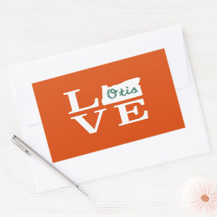 LOVE Otis Rope White Rechthoekige Sticker