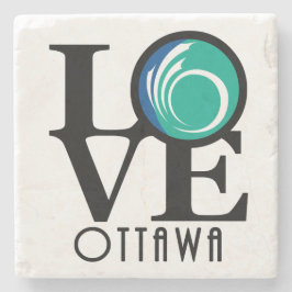 LOVE Ottawa Stenen Onderzetter