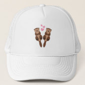 Love Otters Trucker Pet (Voorkant)