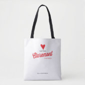 Love Our Town Claremont CA - Canvas tas (Voorkant)