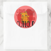 Love Out Loud Ronde Sticker (Tas)