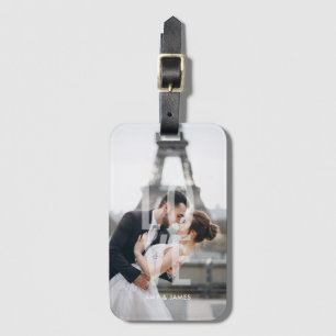 "Love" Overlay - Persoonlijke foto Bagagelabel