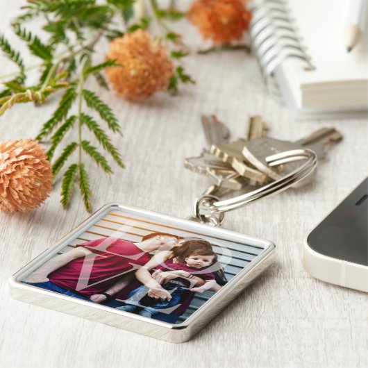 Love Overlay Photo Sleutelhanger (Zijkant)