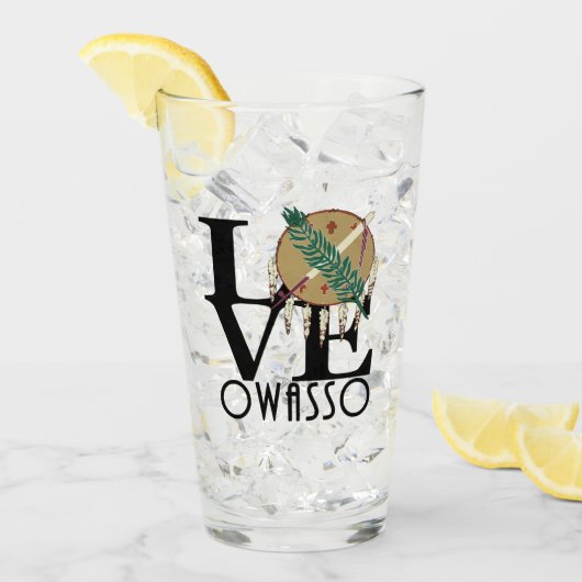 LOVE Owasso Oklahoma Glas (Voorkant ijs)