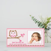 Love Owl Valentijnsdag Feestdagenkaart (Staand voorkant)