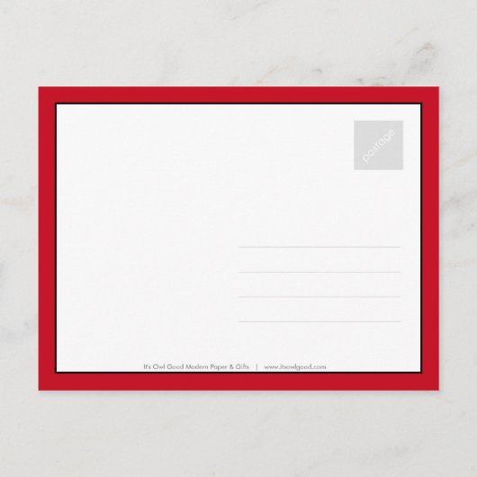 Love Owls Save The Date Kaart (Achterkant)