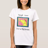 Love paarden t-shirt met een schattig design. (Voorkant)