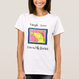 Love paarden t-shirt met een schattig design.