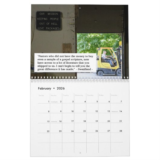 Love Packages 2020 Calendar Kalender (Feb 2026)