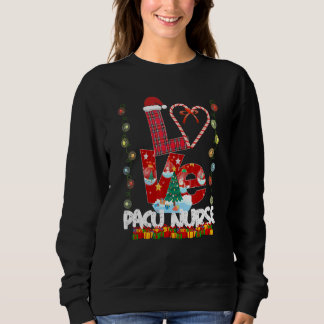 Love Pacu Nurse Santa Hat Snoep Xmas Pajama Trui