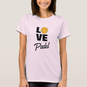 Love Padel Tennis Sport T-Shirt voor Vrouwen