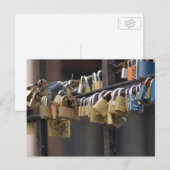 Love Padlocks, Prague Briefkaart (Voorkant / Achterkant)