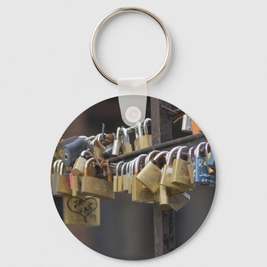 Love Padlocks, Prague Sleutelhanger (Voorkant)