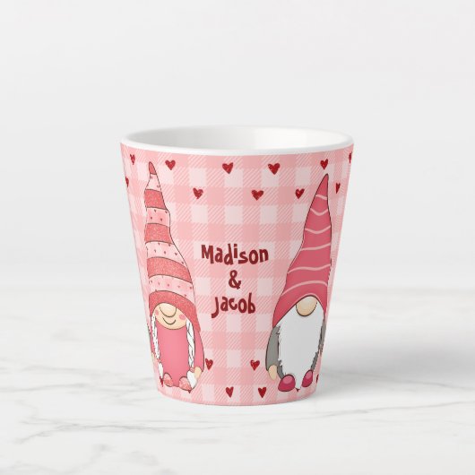 Love Pair Gnomes Latte Mok (Voorkant)