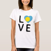 Love - Palau Flag T-shirt (Voorkant)