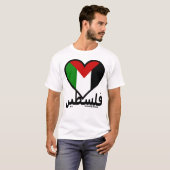 Love Palestine T-shirt (Voorkant volledig)
