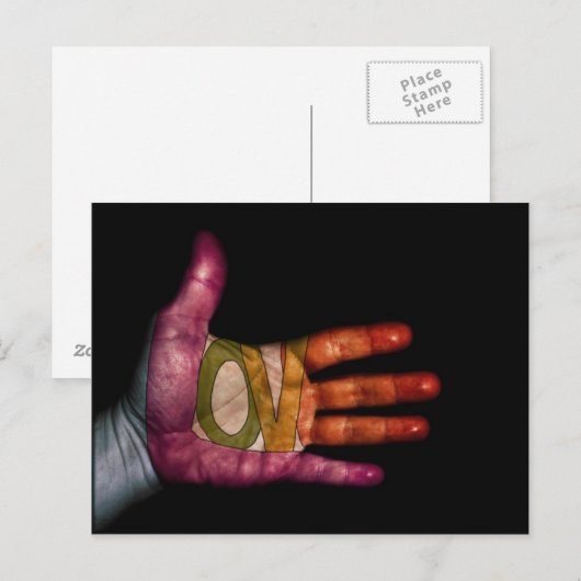 Love Palm Briefkaart (Voorkant / Achterkant)