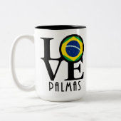 LOVE Palmas 15 oz Tweekleurige Koffiemok (Links)
