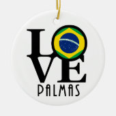 LOVE Palmas Keramisch Ornament (Voorkant)