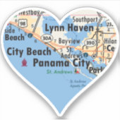 Love Panama City Florida Sticker (Voorkant)