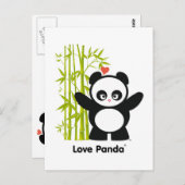 Love Panda® Briefkaart (Voorkant / Achterkant)