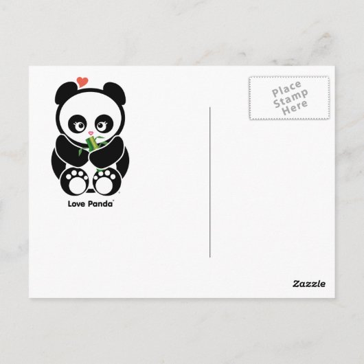 Love Panda® Briefkaart (Achterkant)