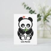 Love Panda® Briefkaart (Staand voorkant)