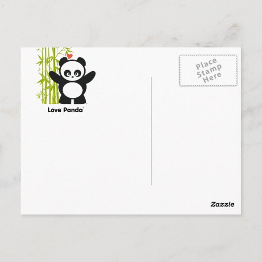 Love Panda® Briefkaart (Achterkant)