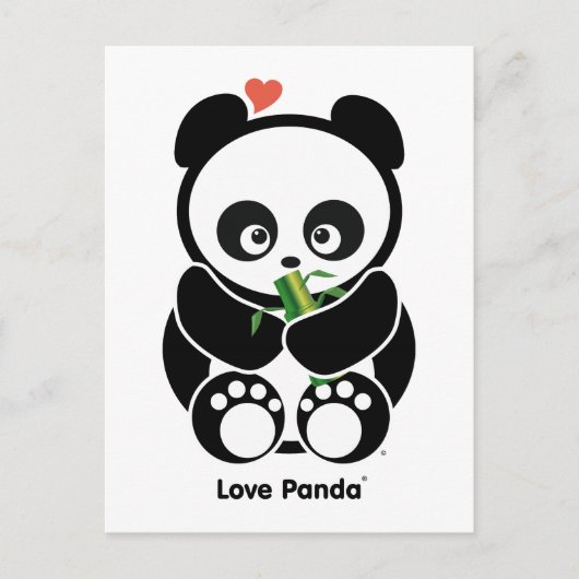 Love Panda® Briefkaart (Voorkant)