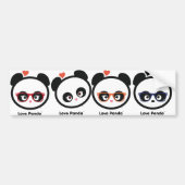 Love Panda® Bumpersticker (Voorkant)
