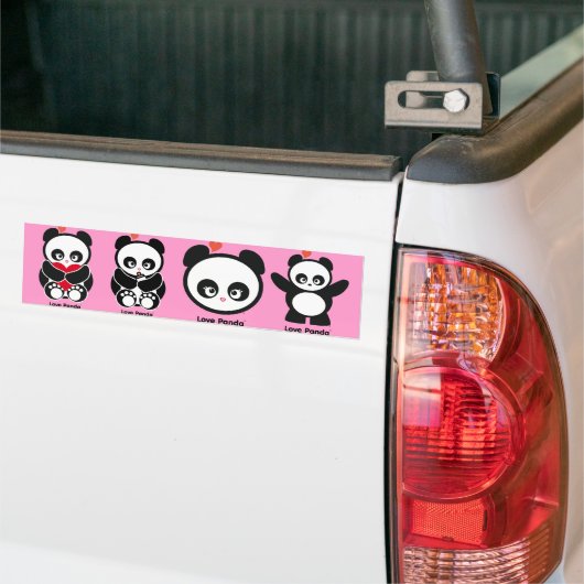Love Panda® Bumpersticker (Op Truck)