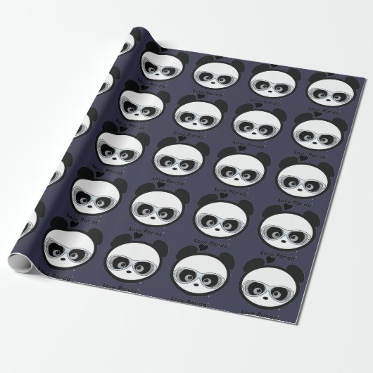 Love Panda® Cadeaupapier (Uitgerold)