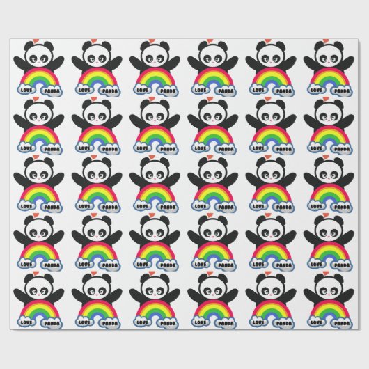 Love Panda® Cadeaupapier (Vlak)