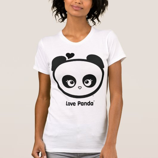 Love Panda® Casual Scoop Dames Apparel T-shirt (Voorkant)