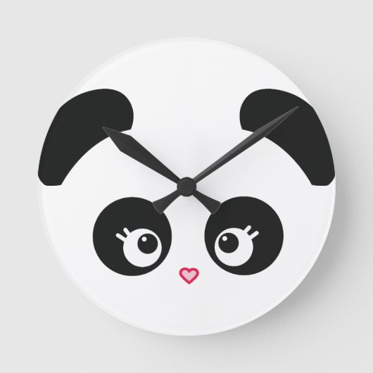 Love Panda® Clock Ronde Klok (Voorkant)