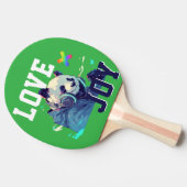 LOVE × PANDA - Custom Tafeltennisbatje (Zijkant)