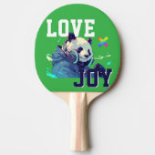 LOVE × PANDA - Custom Tafeltennisbatje (Voorkant)