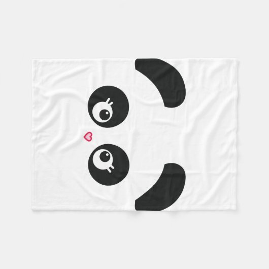Love Panda® Fleece Blanket (Voorkant (Horizontaal))