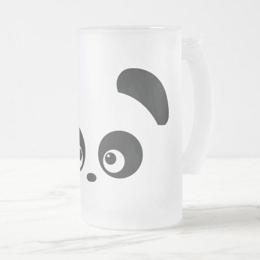 Love Panda® Frosted Glass Mok (Voorkant rechts)