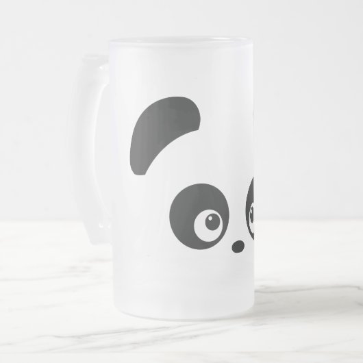 Love Panda® Frosted Glass Mok (Voorkant links)