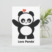 Love Panda® Invitation Kaart (Staand voorkant)